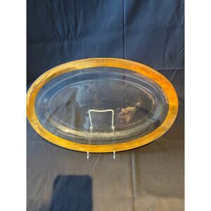Annieglass Antique Roman Oval Platter 17"